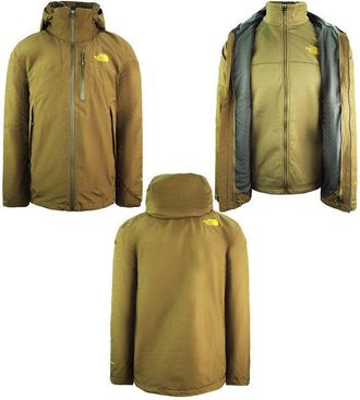 The North Face Snap Neck Triclimate Mens Brown Coat - Size Medium