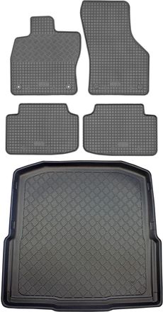 OEM Skoda Octavia Iii 5e Kombi (5 Puertas) De 05.2013 A 05.2020. Juego: Alfombrillas De Goma Para Coche + Alfombrilla Para Maletero