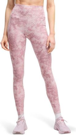Puma Cloudspun High Waist Full Length Tight Print Performance Leggings in Misty Pink at Nordstrom, Size X-Small