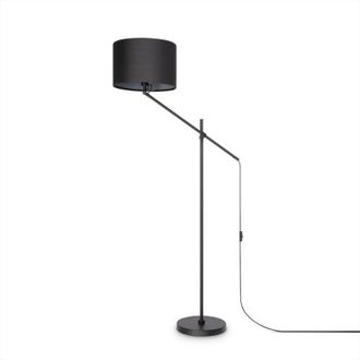Paco Home Paco Home Luminaria Pie Led L&aacute;mpara Mesa Colgante Sal&oacute;n Dormitorio Comedor E27 L&aacute;mpara De Mesa, Grau Schwarz (de)