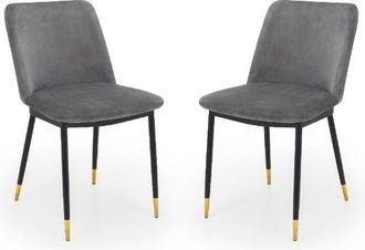Julian Bowen Delaunay Dining Chairs Grey Set Of 2 - Julian Bowen | TJ Hughes