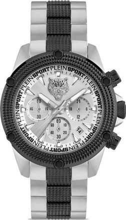 Plein Sport Hurricane Chrono 44mm - men - stainless steel - One Size - Silver