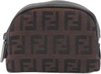 Fendi Black Canvas Pouch (Pre-Owned)