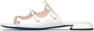 Loriblu Witte lak sandaal met bandjes - Dames - Sandalen - Wit - 38 EU - Schoenen