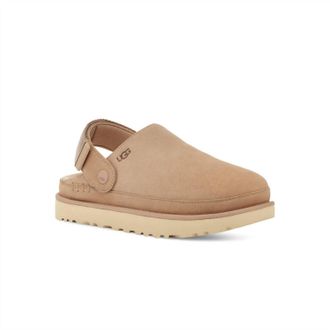 UGG Womens Goldenstar Suede Clog In Sand