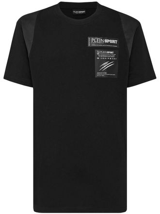 Plein Sport T-shirt met logoprint - Zwart