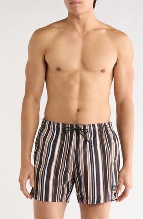 BOSS Iso Swim Trunks in Black at Nordstrom Rack, Size Xx-Large