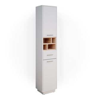 Vicco Armario De Ba&ntilde;o Beatrice, Blanco, 38 X 190 Cm