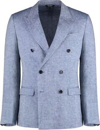 Dolce & Gabbana Blue Double-breasted Jacket