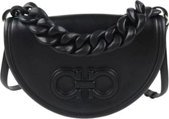 Ferragamo Pre-owned Cross Body Bags, female, Black, Size: ONE SIZE Pre-owned Cross Body Bag
