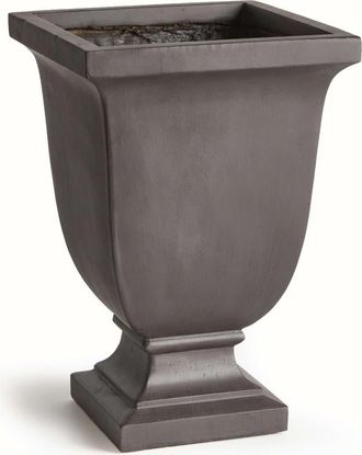 Napa Home & Garden Fibreclay Beckett Sq Footed Planter in Black at Nordstrom, Size Small