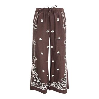 P.A.R.O.S.H. Mujer, Pantalones, Marr&oacute;n, Talla: S