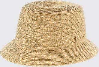 Saint Laurent Cappello Cassandre Saint Laurent in rafia