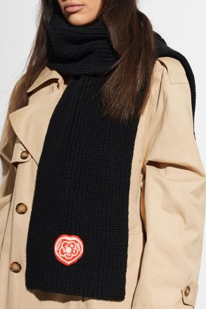 Kenzo Scarf With Logo, Unisex, Black