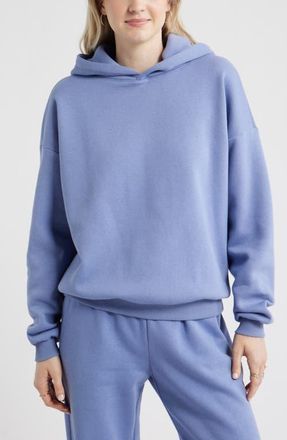 BP. Relaxed Fleece Hoodie in Blue Frost at Nordstrom, Size Xx-Small