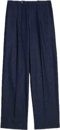 Jil Sander Pantalones Anchos - Trousers - Hombre - Azul - M