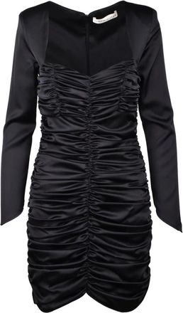 Nineminutes Elegante Jurk voor Vrouwen - Dames - Feestkleedjes - Zwart - S - Polyester - Kleedjes