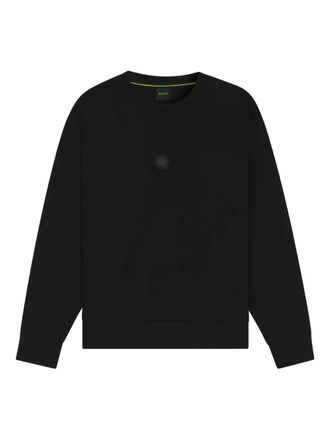 HUGO BOSS logo-patch sweatshirt - Black