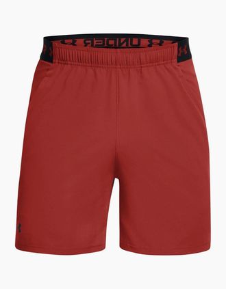 Under Armour Mens Vanish Fitness Shorts with Bold Logo - Orange - Size: 37/36/32