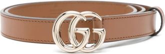 Gucci GG marmont buckle belt - Brown