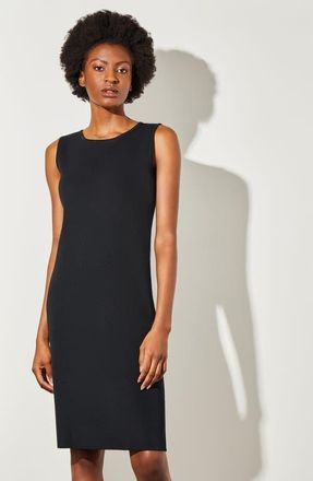 Ming Wang Sleeveless Sheath Knit Dress in Black at Nordstrom, Size X-Small P