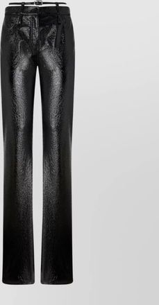 Pinko rocio trousers with shiny finish and belt loops