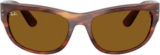 Ray-Ban MEGA BALORAMA Brown Wrap Unisex Sunglasses RB2289 954/33 60