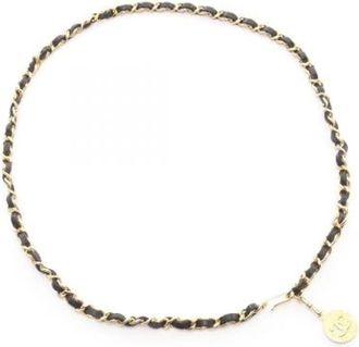 Chanel Pre-owned Belts, female, Black, Size: ONE SIZE Pre-owned Leather Belt