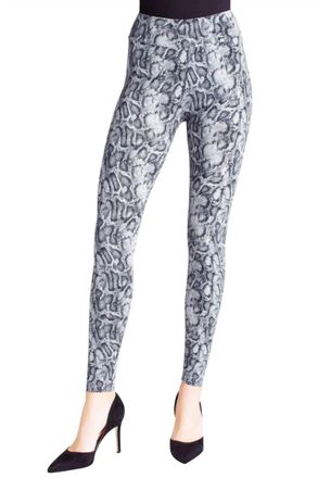 Kensie Textured Leggings In Snake