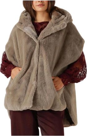 Beaumont Amsterdam Jassen, Dames, Beige, M, Polyester, Stijlvolle Shearling Bodywarmer Jas