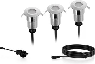 Philips Gartenleuchte »Outdoor Spore CH 3x1W, 2700K, Edelstahl« Warmweiss