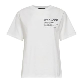 Max Mara WKD Tenue T-Shirt - Dames - T-shirts - Wit - S - Katoen - Tops