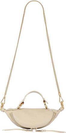 Lancel Mini Crossbody Origami - Dames - Handtassen - Beige - ONE Size - Leer - Tassen