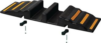 OEM Puente De Goma Para Manguera L850xw380xh90mm 6 Tiras Reflectantes