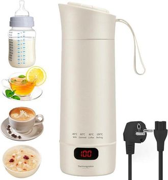 No Brand Mini Hervidor De Viaje Port&aacute;til De 400 Ml Con 4 Ajustes De Temperatura
