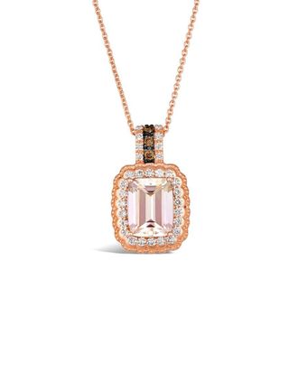 Le Vian 14K Rose Gold 1.86 ct. tw. Diamond & Morganite Drop Pendant