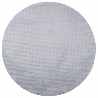 vidaXL Alfombras De &Aacute;rea Redondo Sirolo Gris &Oslash; 120 Cm Poli&eacute;ster Vidaxl