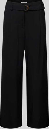 Christian Berg Culotte aus Viskose mit G&uuml;rtel in Black, Gr&ouml;&szlig;e 34