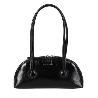 Marge Sherwood Borsa a spalla in pelle con stampa logo - - Bags - Donna - Nero - ONE SIZE