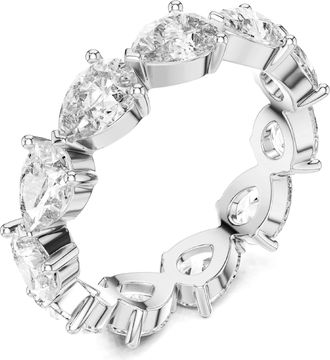 Vir Jewels 3.25 cttw Pear Lab Grown Diamond Eternity Ring Wedding Band in 14K White Gold For Women