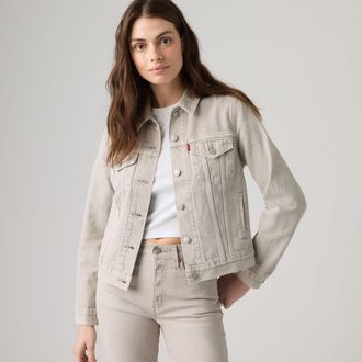 Levi's Original Trucker Jacket - Womens - XS - Grey