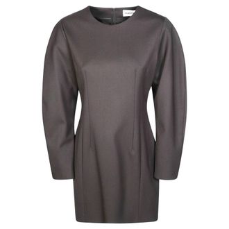 P.A.R.O.S.H. P.a.r.o.s.h., Kleedjes, Dames, Bruin, XS, Wol, Sallia Bi Stretch Jurk