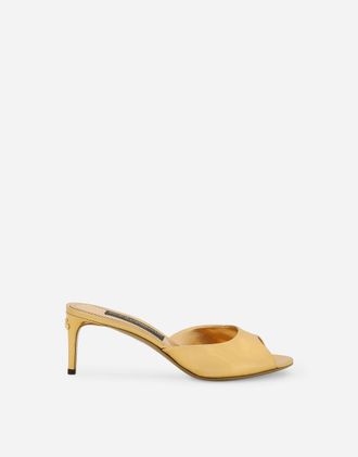 Dolce & Gabbana Sandalo - Woman Gold Leather 36.5