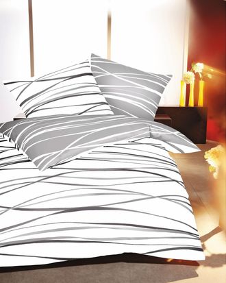 Kaeppel Wendebettwäsche »Motion« 2 Stk. tlg. Mit feinen Wellenlinien