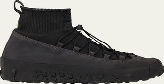 Christophe Lemaire Mens Vibram Lace-Up Tech Sneakers
