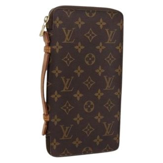 Louis Vuitton Pre-owned Travel Case - Dames - Pre-owned - Bruin - Maat: ONE Size Zijde