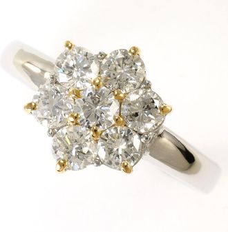 C&A Platinum Yellow Gold Yellow Gold (18K) Platinum 900 Band Ring (Pre-Owned)