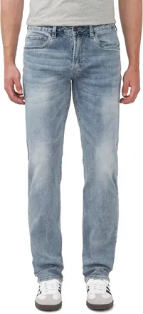 Buffalo David Bitton Straight Leg six Jeans In Contrasted Indigo