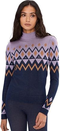 Sweaty Betty Modal High Neck Jacquard Base Layer Top Womens Clothing Purple Geo Top Jacquard : LG, Elastane/Modal/Polyamide