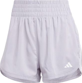 adidas (WMNS) adidas Pacer Training 3-Stripes Woven High-Rise Shorts Grey White IX1064